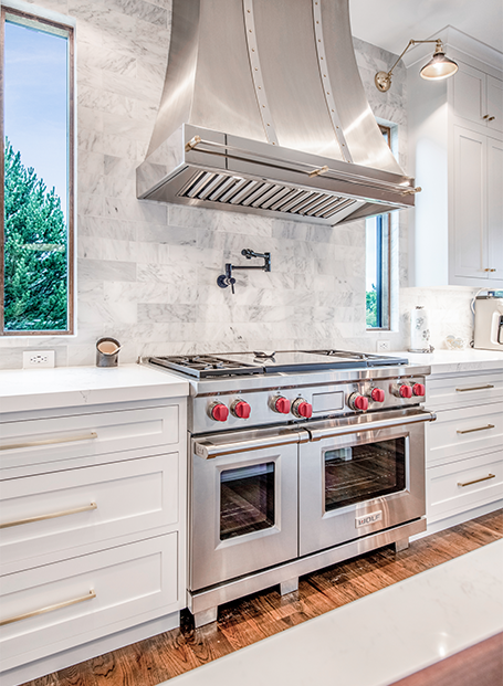 Stainless Steel Stove and Cooktop with Hood