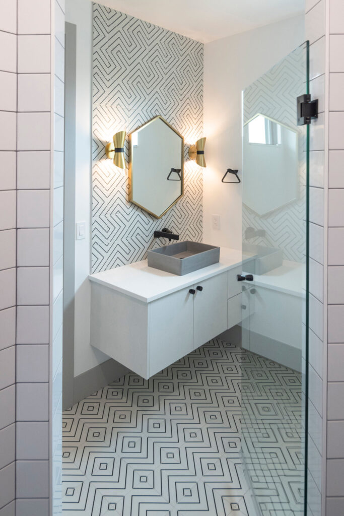 Luxury smart bathroom featuring modern fixtures, premium finishes, and integrated smart technology.
