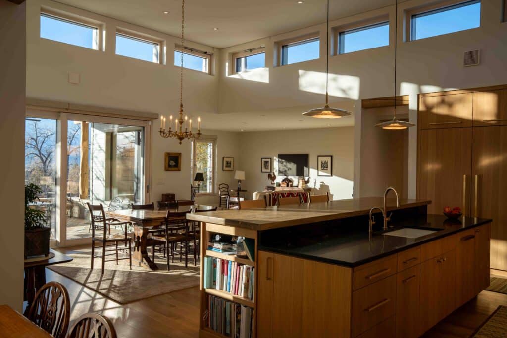 Boulder Kitchen, with a Energy Efficent Zola Windows helping make this home Passive Adjacent