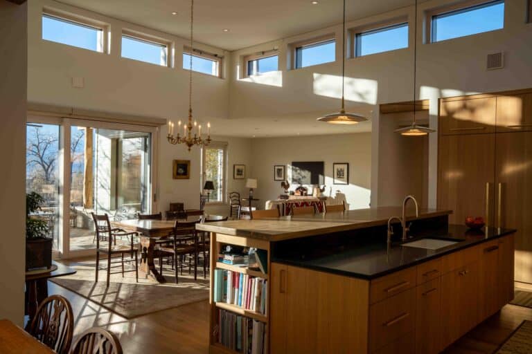 Boulder Kitchen, with a Energy Efficent Zola Windows helping make this home Passive Adjacent